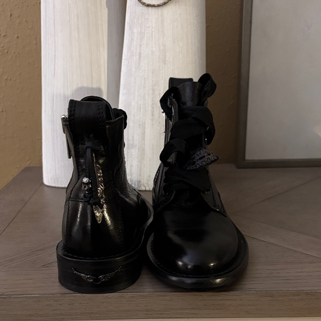 Zadig&Voltaire Lace-Up 30mm Ankle Boots